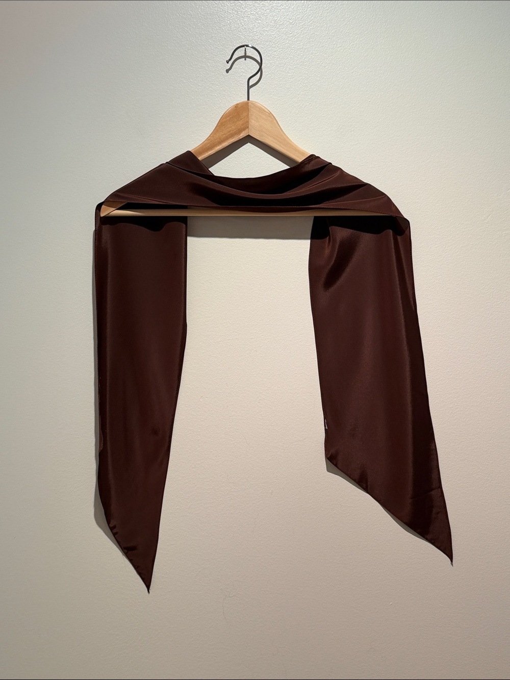 Elegant Chocolate Brown Scarf